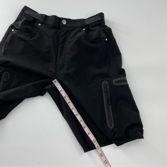 Men's Mountain Bike Shorts Bicycle MTB‎ Shorts Loose-fit Lightweight Black - Picture 8 of 11